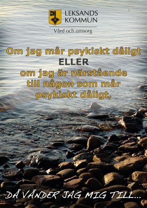 Text till någon som mår dåligt